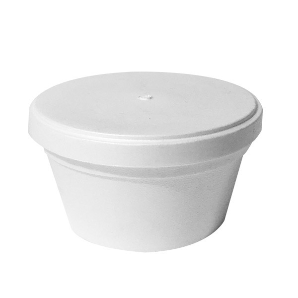12oz Foam Bowl with Lid Plastifar