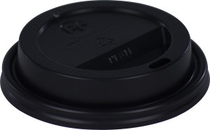 8oz BLACK DOME LID FOR HOT DRINKS