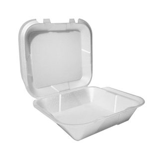 8X8 1C MED FOAM HINGED CONTAINER (12086)