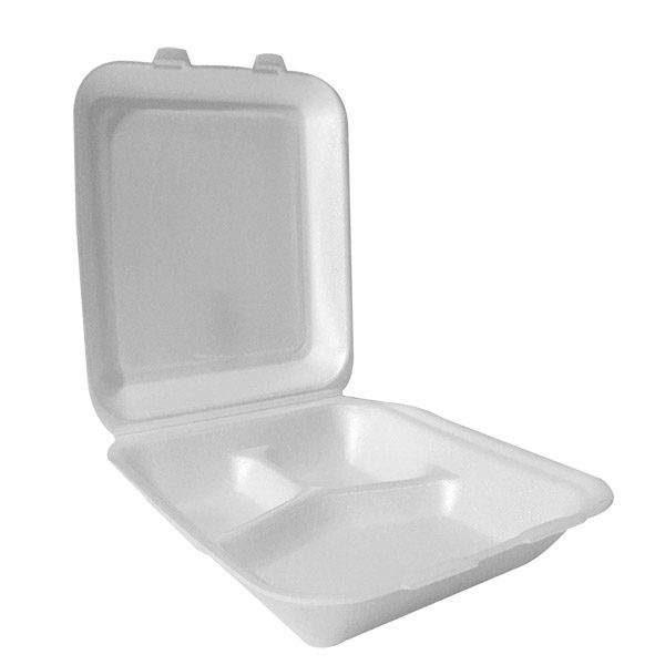 7X7 3C FOAM HINGED CONTAINER (12109)