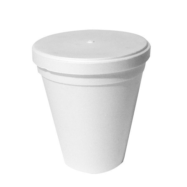 CAC CAS-B10 Super White 10 oz. Soup Bowl with Lid - 24/Case