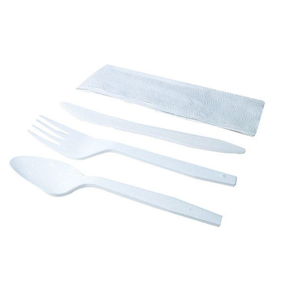 CUTLERY COMBO  - FORK + KNIFE +SPOON + NAPKIN