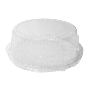 4" PS FLUTED DOME FOR 8" CAKE W/CLEAR BASE