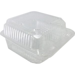 6" DEEP UTILITY CLEAR HINGED CONTAINER