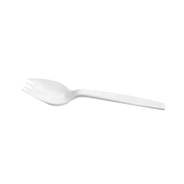 WHITE PLASTIC SPORK