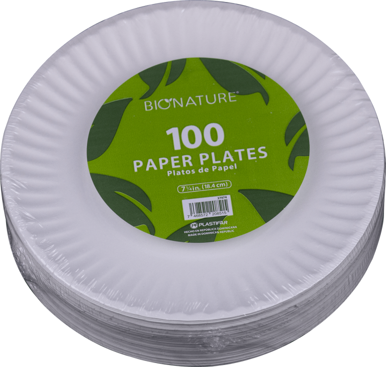 6″ Uncoated Paper Plate BIONATURE Plastifar