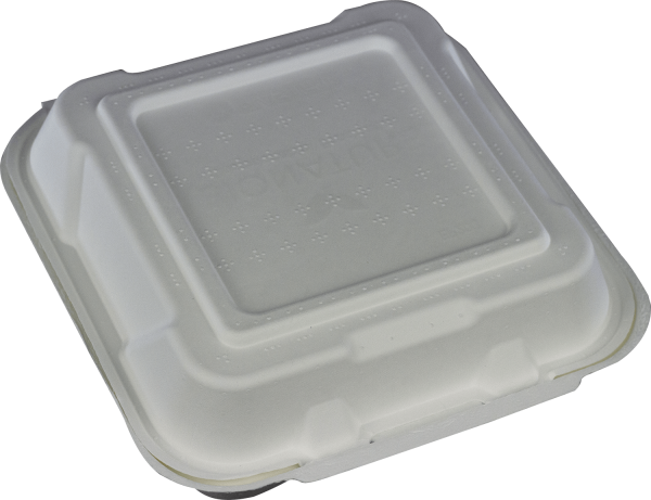 9X9 3C-COMPOSTABLE HINGED LID CONTAINER
