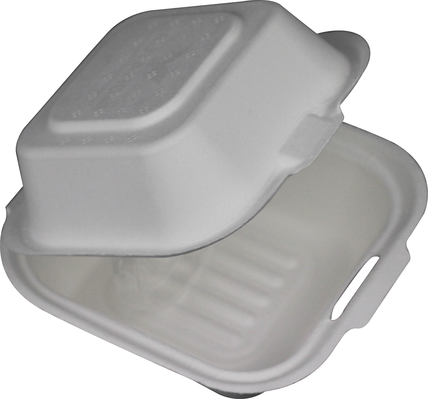 6X6 1C-COMPOSTABLE HINGED LID CONTAINER