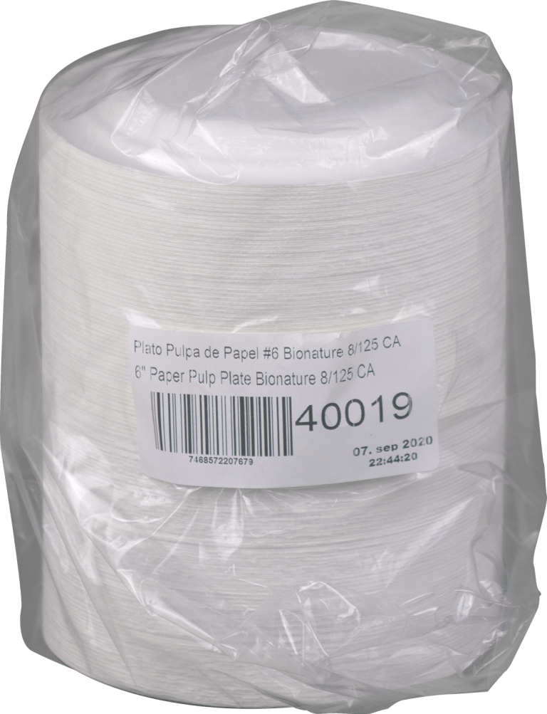 6″ Paper Pulp Plate BIONATURE (40019) Plastifar