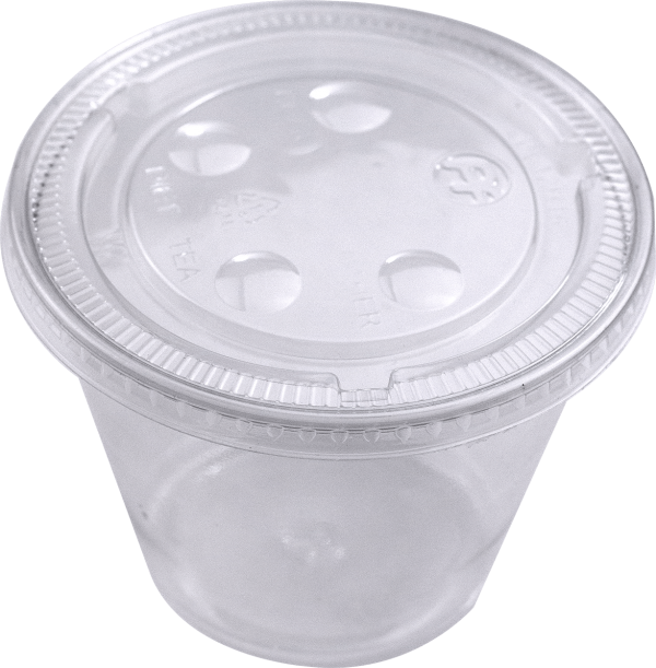 PET NON-VENTED LID FOR 9R, 12, 16oz CUPS