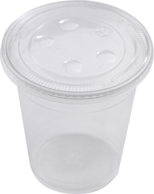 PET NON-VENTED LID FOR 9R, 12, 16oz CUPS