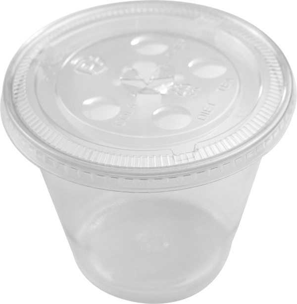 PET SLOTTED LID FOR 9R, 12, 16PPoz CUPS