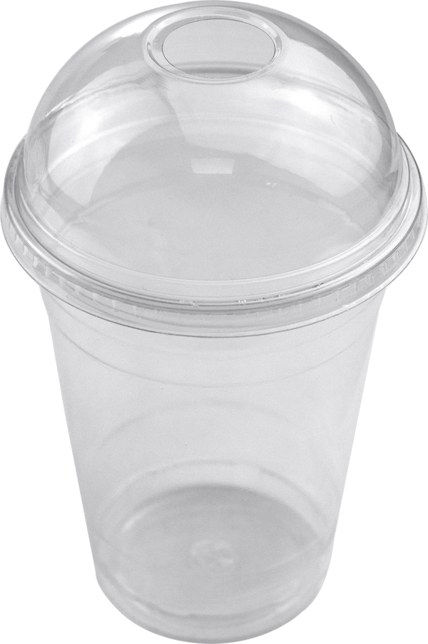 PET 1" HOLE DOME LID FOR 16oz CUPS