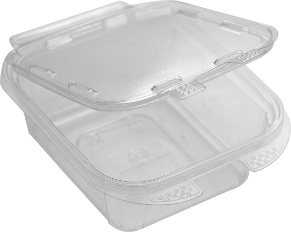 12oz ILOCK PET RECT HINGED LID CONTAINER